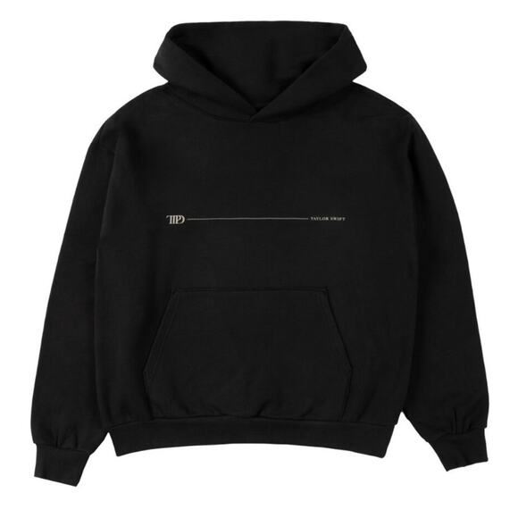 The Tortured Poets Department Spotify Exclusive Black Hoodie Taylor Swift XL - Picture 2 of 5